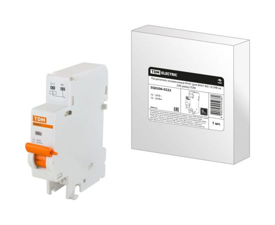 Независимый расцепитель TDM РН47 для ВА47-60 12/24В на DIN-рейку SQ0206-0222 