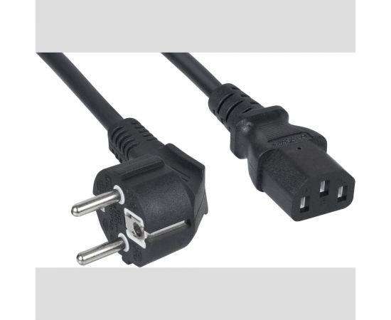 Кабель питания компьютера Cabeus (Schuko+C13) (3x0.75), 0,6м PC-186-VDE-0.6M 