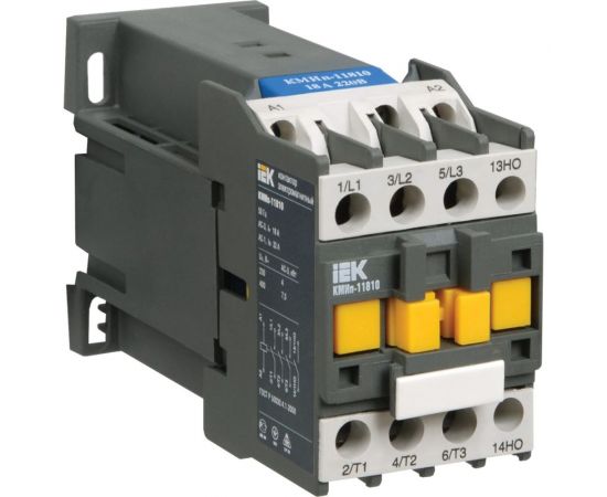 Контактор IEK КМИп-10910, 09А, 220В/АС3, 1НО, ИЭК, KMD11-009-220-10 