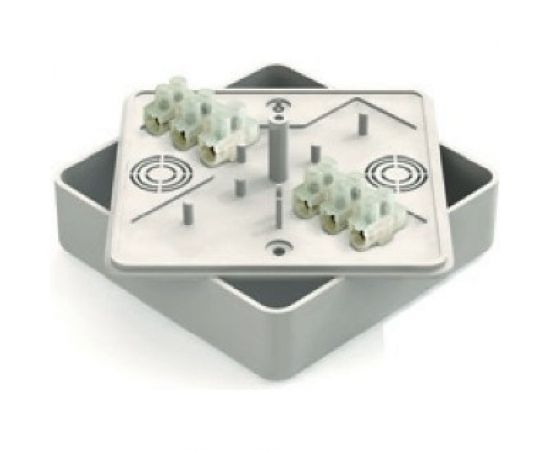 Распределительная коробка GREENEL с клеммной колодкой 100х100х29мм БЕЛАЯ GE41219-01 