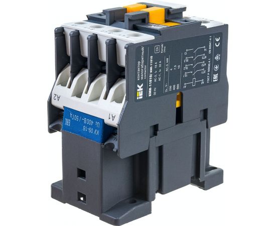 Контактор IEK КМИ-11810, 18А, 400В, 1НО, ИЭК, KKM11-018-400-10 – изображение 2