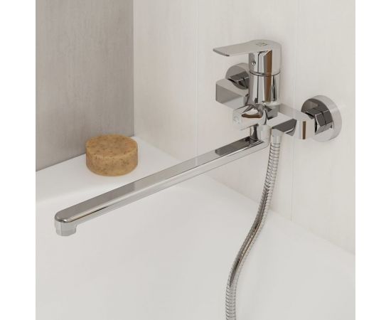 Смеситель для ванны с длинным изливом Milardo Helic HELSB02M10 – изображение 2