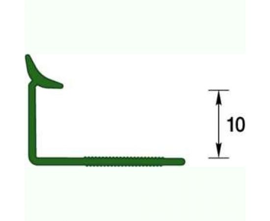 Профиль для плитки внутренний DECONIKA 10 мм 2.5 м 012-G Бежевый глянец Д-Пл10-В 012-G БЕЖ Г – изображение 2