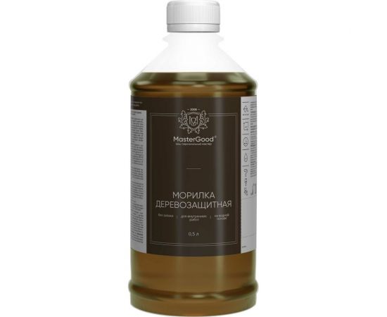 Морилка MasterGood MG Сосна (0,5 л) ""MG-морилка-0,5/сосна – изображение 2
