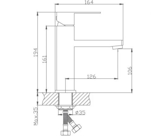 Смеситель для раковины Haiba HB10803 – изображение 2
