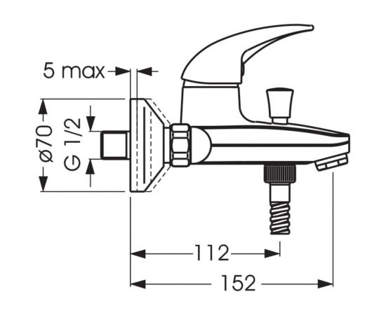 Смеситель для ванны VIDIMA Орион BA004AA – изображение 2