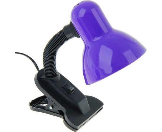 Настольная лампа RISALUX Е27, с выключателем на зажиме 220В фиолетовая 108В 739279 – изображение 2