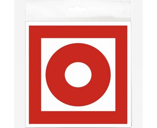 Табличка Контур Лайн 130x130 Тревожная кнопка 12MF0170 – изображение 2