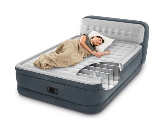 Надувная кровать Intex Ultra Plush Headboard 152х236х86см со спинкой, встроенный насос 220В, до 272кг 64448 – изображение 3