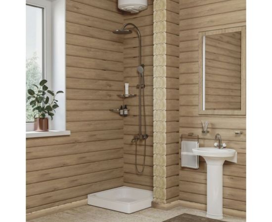 Поддон MIXLINE квадрат 0,7x0,7x0,15 стальной d 50 500689 – изображение 3