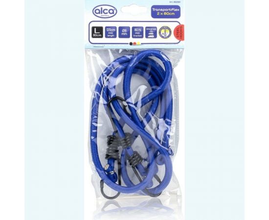 Резинки для багажа Alca синие, 2 шт. х 80 см 882080 – изображение 3