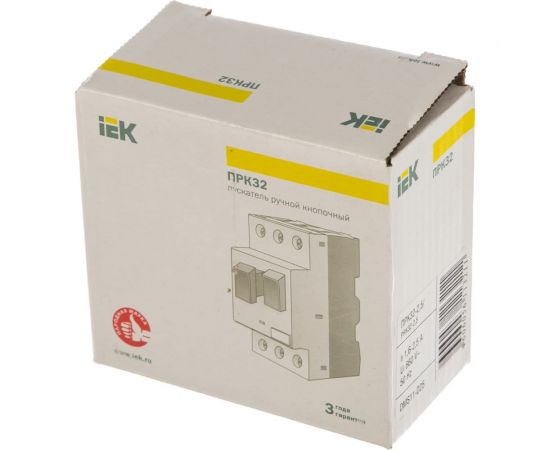 Выключатель автоматической защиты двигателя IEK ПРК 32-2.5 In2.5A Ir1.6-2.5A Ue 660В ИЭК DMS11-D25 – изображение 3