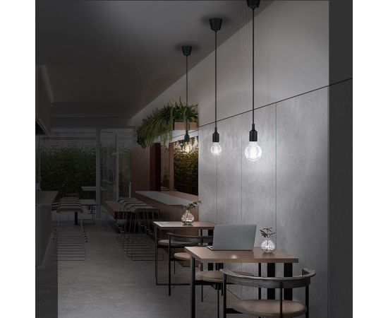 Патрон REXANT E27 силиконовый со шнуром 1 м черный 11-8890 – изображение 3