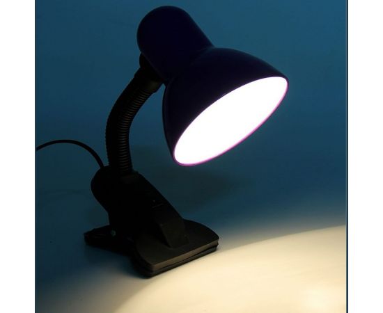 Настольная лампа RISALUX Е27, с выключателем на зажиме 220В фиолетовая 108В 739279 – изображение 3