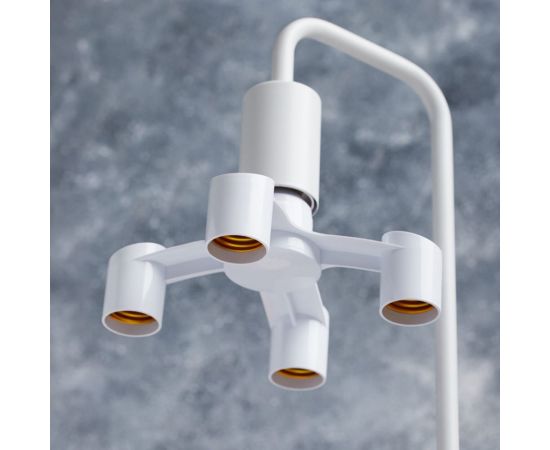 Цокольный разветвитель REXANT Е27 на 4хЕ27 поворотный белый 11-8862 – изображение 4