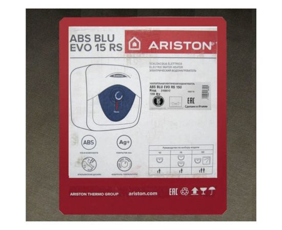Электрический накопительный водонагреватель Ariston ABS BLU EVO RS 15U – изображение 4