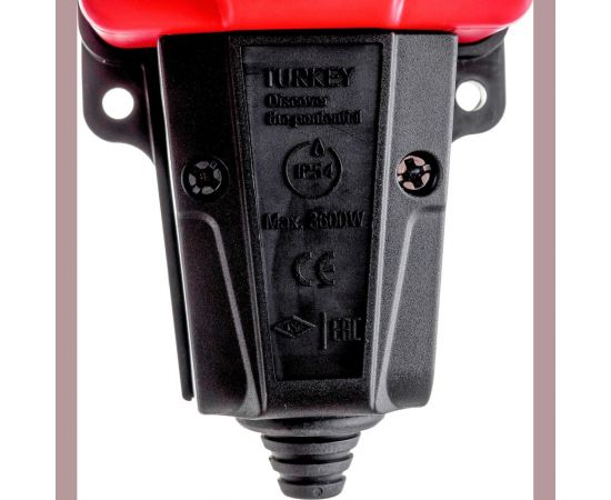 Штепсельная колодка NE-AD 3-гнезда с крышками, с заземлением, 16А, IP54 (каучук), Красный 4123 – изображение 4