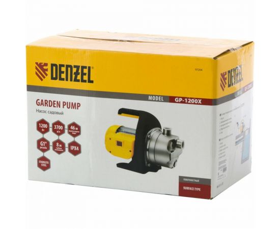 Садовый поверхностный насос DENZEL GP1200Х 97204 – изображение 5
