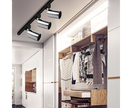 Трековый светильник ЭРА TR14GU10 CH GU10, 55х165мм, хром Б0044277 – изображение 6