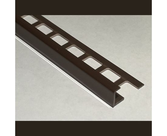 Профиль для плитки наружный DECONIKA 10 мм 2.5 м 019-G Коричневый глянец Д-Пл10-Н 019-G КОР Г 