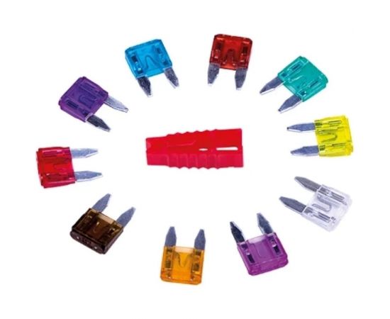 Набор флажковых предохранителей для автомобиля REXANT мини 10 шт. 5-30А 80-7021 