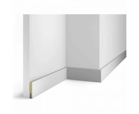 Плинтус COSCA DECOR AP71 под покраску, белый, 58x10x2400 мм, МДФ СПБ098259 