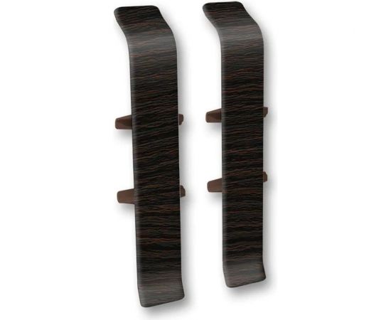 Соединитель для плинтуса DECONIKA (85 мм; 303 Венге темный; 2 шт.) Д-П85-С-Ф2 303 ВНГ ТЕМ 