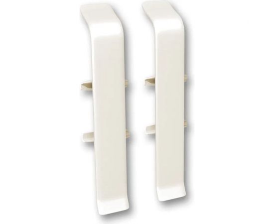 Соединитель для плинтуса DECONIKA (85 мм; 033 Кремово-белый; 2 шт.) Д-П85-С-Ф2 033 КРМ БЕЛ 
