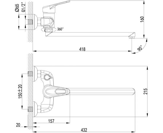 Универсальный смеситель Lemark Luna LM4117C – изображение 2