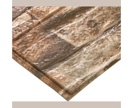 Мягкая самоклеящаяся 3D панель LAKO Камень (каменная кладка 2; 70x77 см) LKD-16-05-10 – изображение 2