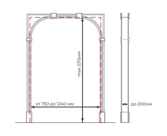 Арка Cosca decor Прима белый, ламинированный МДФ, набор СПБ097887 – изображение 4