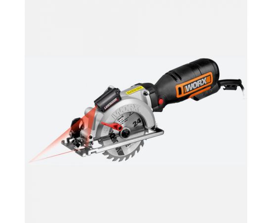 Дисковая электрическая пила WORX 710Вт, 120 мм, кейс, WX427 – изображение 5