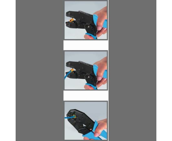 Набор для обжима наконечников duwi PROFI +4, клещи, 4 матрицы, сумка 26120 9 – изображение 5