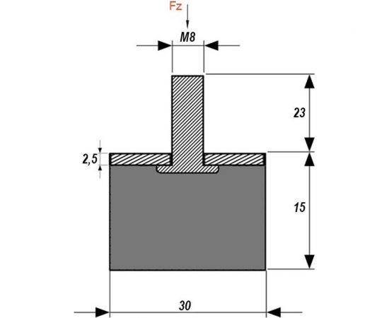 Резинометаллический буфер Алтервиа A00008.16003001508 – изображение 6