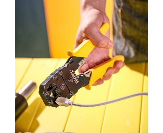 Обжимные клещи DELI DL2468 4P, 6P, 8P 98340 – изображение 6