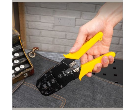 Обжимные клещи DELI DL2468 4P, 6P, 8P 98340 – изображение 8