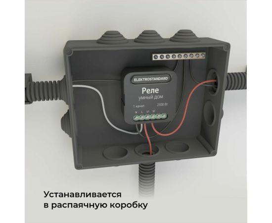 Реле Умный дом Elektrostandard- 76006/00 черный 1 канал 2300W a059324 – изображение 10