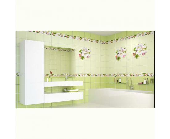 Панель ПВХ КронаПласт Unique яблоневый цвет зеленый, 2 шт. 00-00023749 