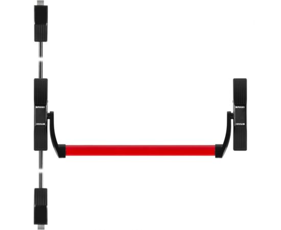 Нажимная ручка-штанга Fuaro 1700С с тягами в комплекте, для двухстворчатых дверей 41411 