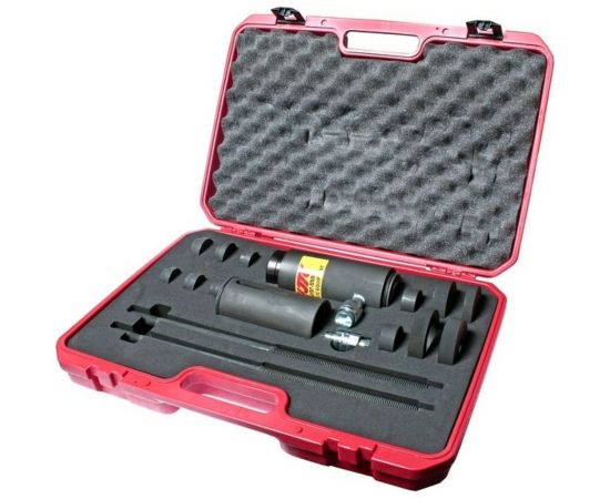 Набор для снятия и установки сайлентблоков и втулок грузовых автомобилей JTC с гидравлическим приводом, максимальное усилие 17т; рабочее 10т JTC-4115 