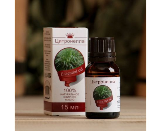 Эфирное масло СИМАЛЕНД Цитронелла 15 мл, флакон-капельница 3716207 