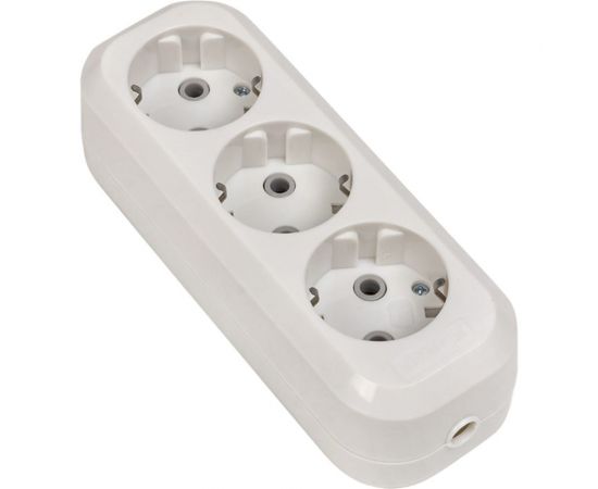 Колодка EKF на 3 гнезда с/з 16А Эксперт AKB16-3 