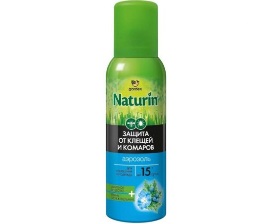 Аэрозоль от клещей на одежду с дополнительной защитой от комаров Gardex Naturin 100 мл N014 