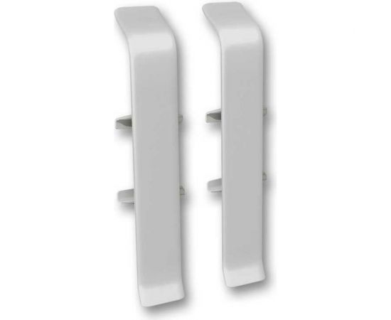 Соединитель для плинтуса DECONIKA (70 мм, 002 Светло-серый, 2 шт.) Д-П70-С-Ф2 002 СВТ СЕР 