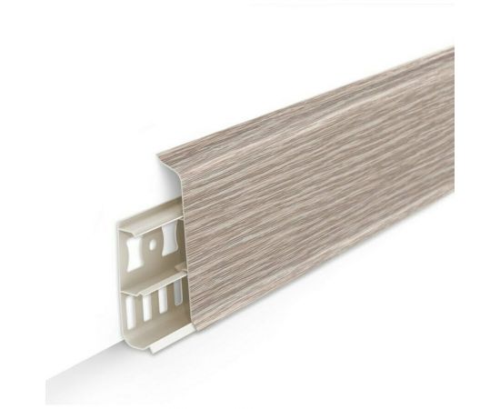 Напольный плинтус DECONIKA (85 мм; 2,2 м; 229 дуб латте; 1 шт.) Д-П85 229 ДУБ ЛАТ 