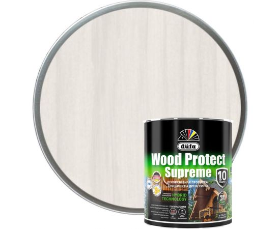 Пропитка Dufa WOOD PROTECT Supreme, белая 0,75 л МП00-008384 