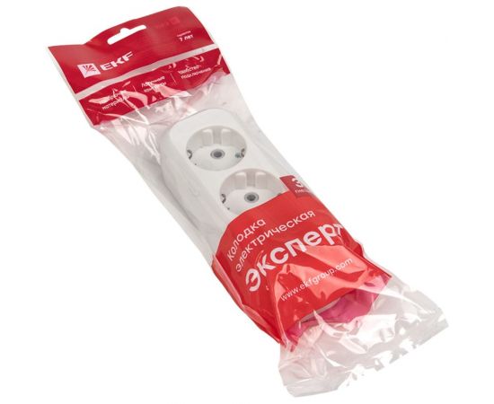 Колодка EKF на 3 гнезда с/з 16А Эксперт AKB16-3 – изображение 2