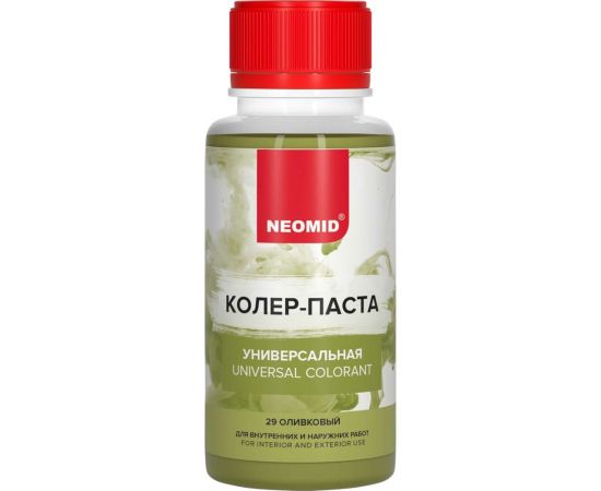 Колер-паста универсальная NEOMID Палитра №1 (29 оливковый) 100 мл Н-КолПаста-29-олива – изображение 2