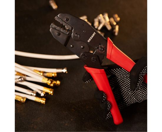 Кримпер REXANT HT-301 J для обжима F и BNC разъемов RG-174, RG-179, Fiber Optic 12-3015 – изображение 2