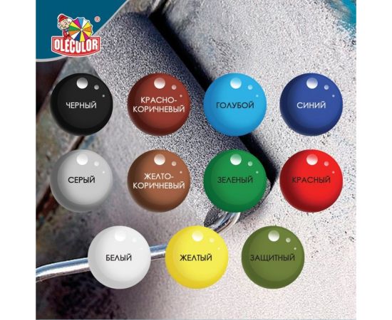 Эмаль OLECOLOR НЦ-132П серый, 1.7 кг 4100000065 – изображение 2